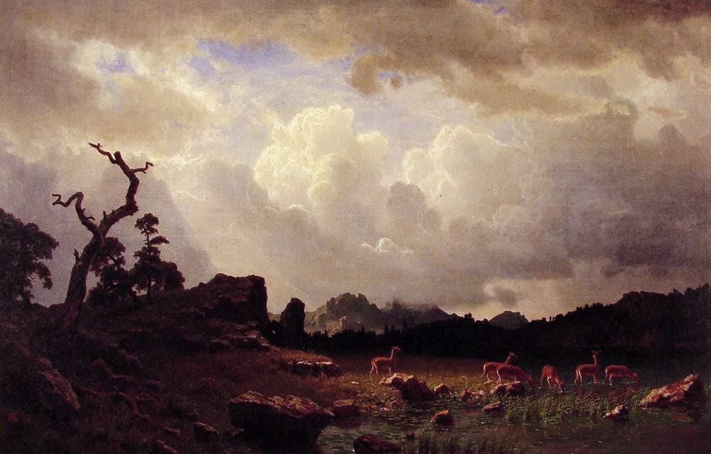 Thunderstorm in the Rocky Mountains - Albert Bierstadt