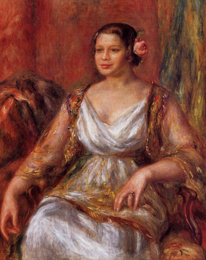 Tilla Durieux by Pierre-Auguste Renoir — hand-painted nude oil painting reproduction on canvas
