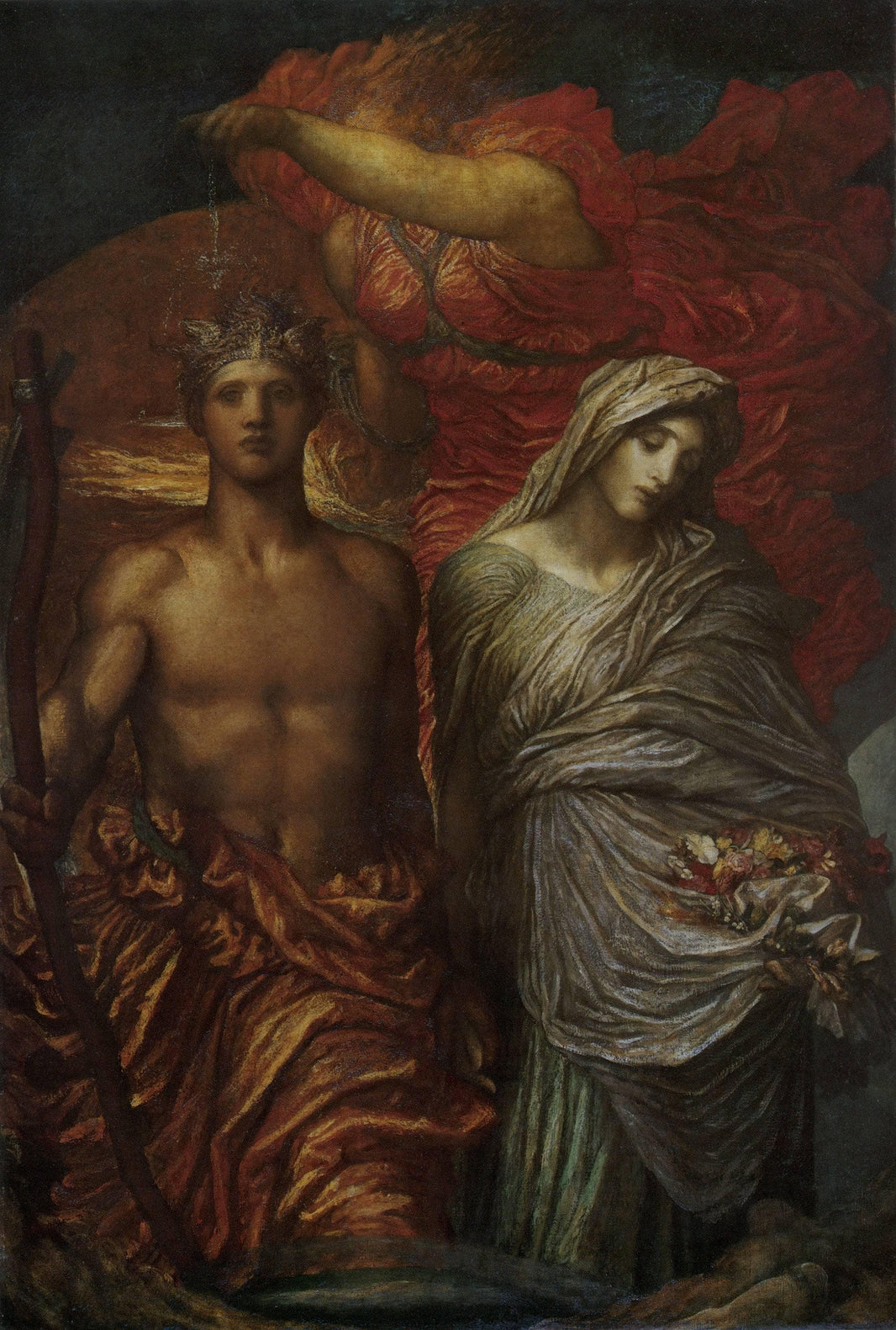 Time, Death and Judgement by George Frederick Watts — hand-painted cultural oil painting reproduction on canvas