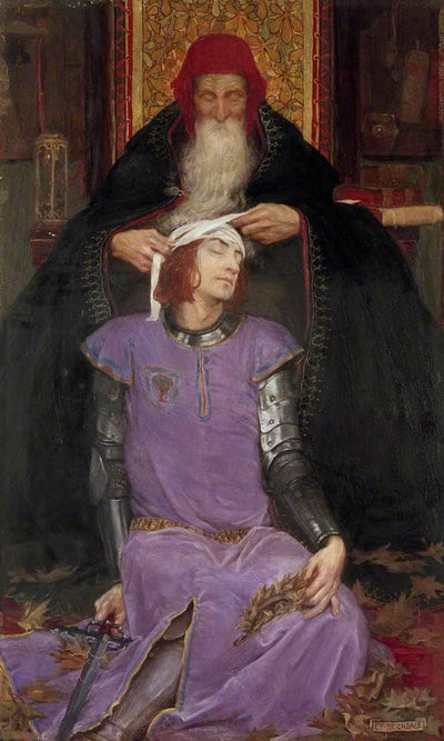 Time the Physician by Eleanor Fortescue-Brickdale — oil painting reproduction