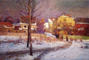 Tinker Place by T. C. Steele — group oil painting wall art, Impressionism