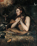 Magdalena Penitente by Domenico Tintoretto — female oil painting wall art, Mannerism Late Renaissance
