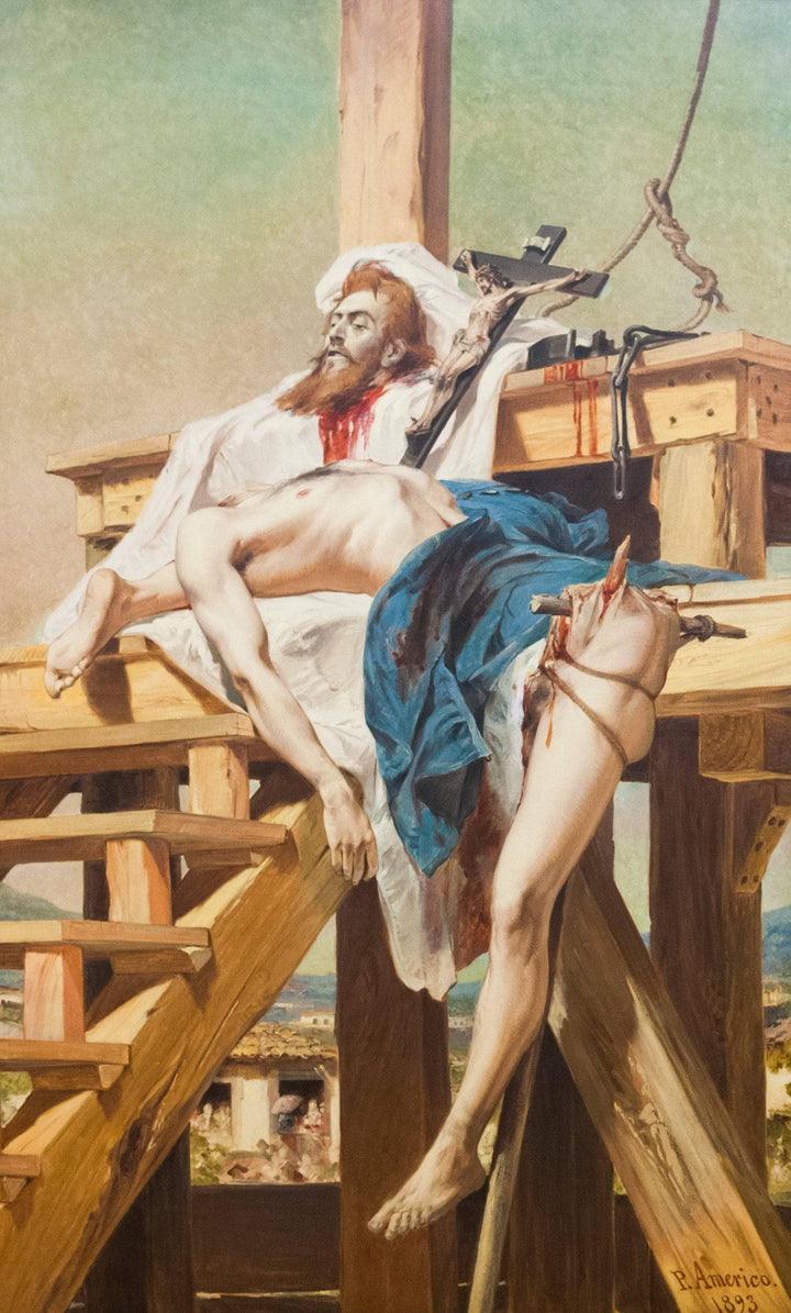 Tiradentes Esquartejado by Pedro Américo — hand-painted portrait oil painting reproduction on canvas