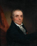 Title Jean Antoine Houdon by Rembrandt Peale — hand-painted portrait oil painting reproduction on canvas