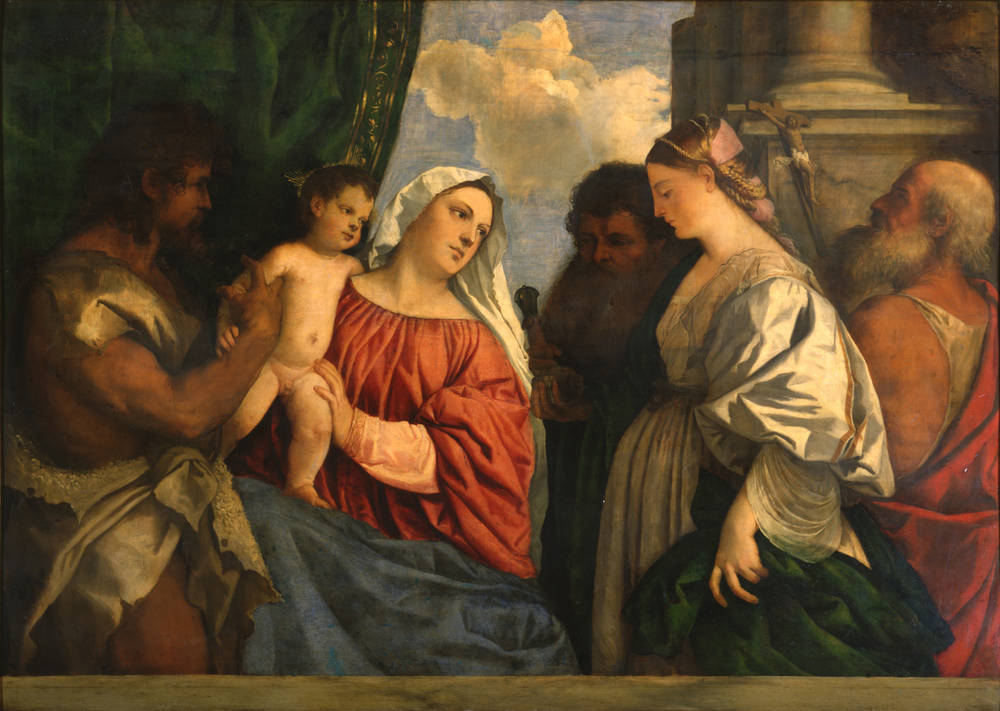 The Virgin and Child with Four Saints - Titian