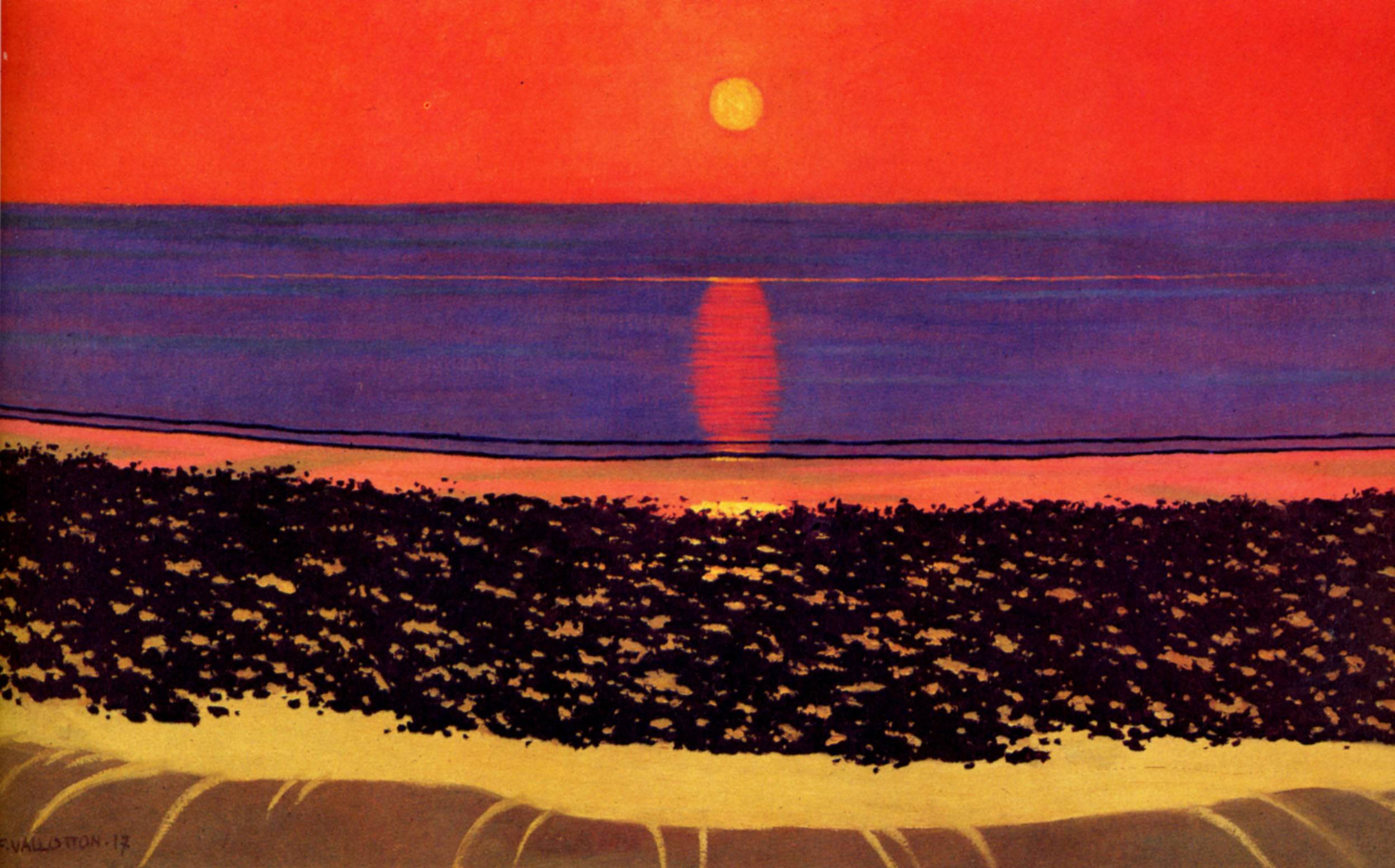 To lay down sun with Villerville - Felix Vallotton