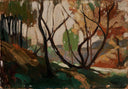 Sketch for Opulent October by Tom Thomson — hand-painted botanical oil painting reproduction on canvas