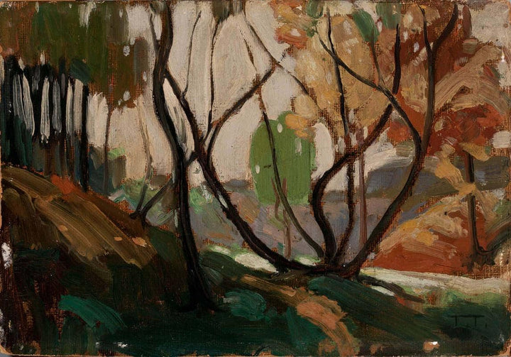 Sketch for Opulent October by Tom Thomson — hand-painted botanical oil painting reproduction on canvas