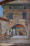 Tomb by Sevket Dag — hand-painted architectural oil painting reproduction on canvas