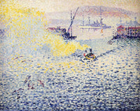 Toulon, Winter Morning by Henri-Edmond Cross — hand-painted landscape oil painting reproduction on canvas