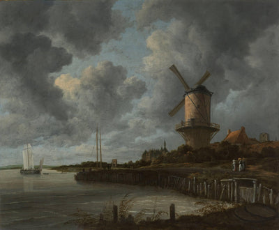 Tower Mill at Wijk bij Duurstede, Netherlands in study
