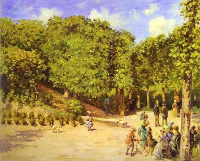 Town Garden in Pontoise in entryway
