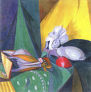 Toys by Oleksandr Bogomazov — colors oil painting wall art, Cubo Futurism