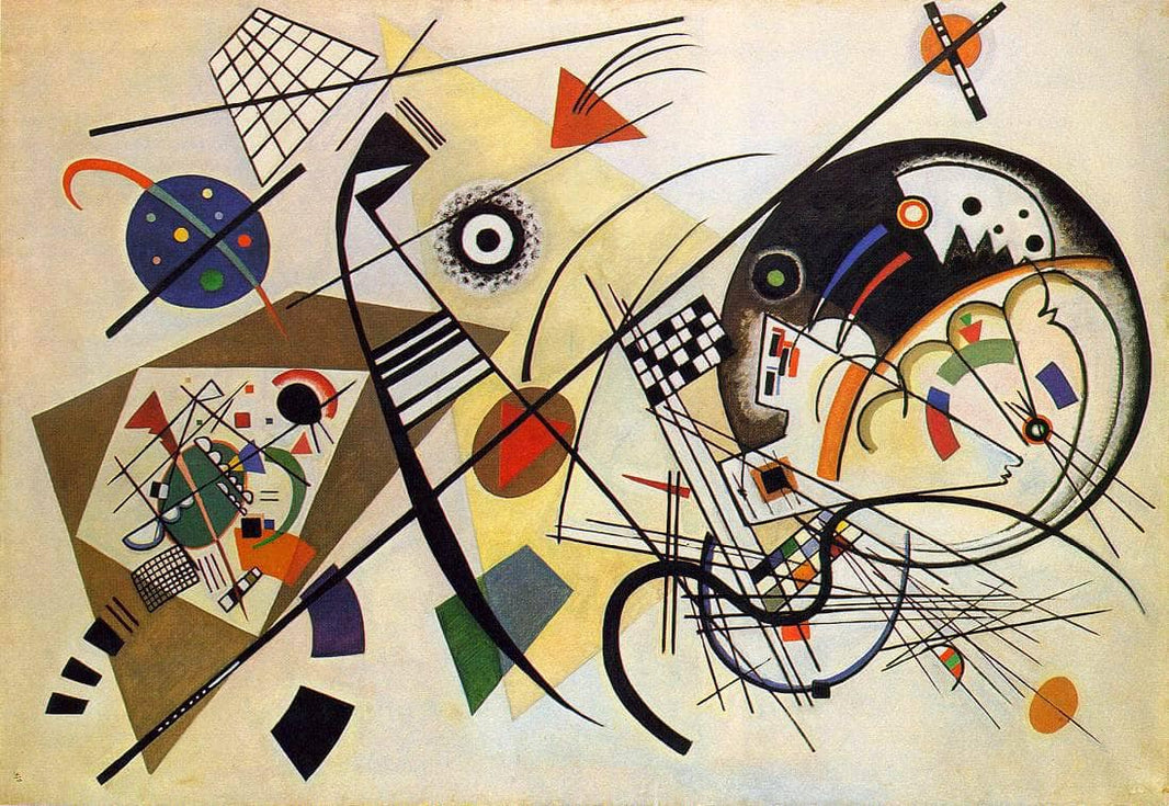 Transverse Line by Wassily Kandinsky — hand-painted abstract oil painting reproduction on canvas
