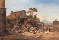 Trattoria At The Porta San Sebastiano In Front Of Rome