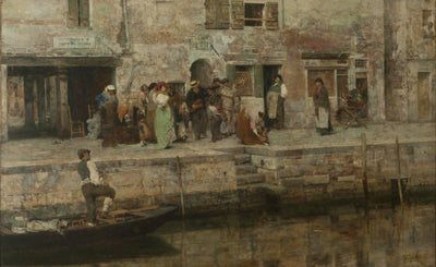 Traveling musicians by Giacomo Favretto — oil painting reproduction