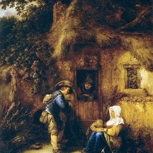 Traveller at a Cottage Door