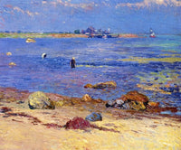 Treading Clams, Wickford by William James Glackens — hand-painted landscape oil painting reproduction on canvas