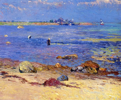 Treading Clams, Wickford by William James Glackens — oil painting reproduction