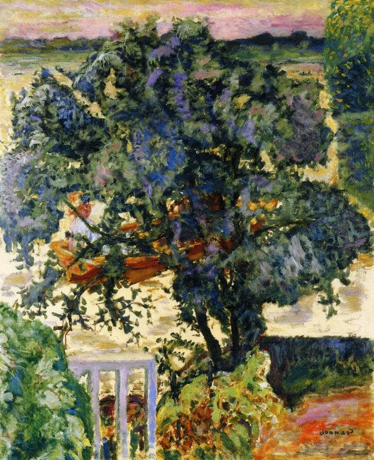 Tree by the River by Pierre Bonnard — hand-painted botanical oil painting reproduction on canvas