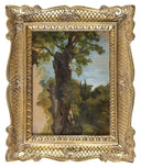 Tree in a landscape by Gabriele Smargiassi — forest oil painting wall art, Romanticism
