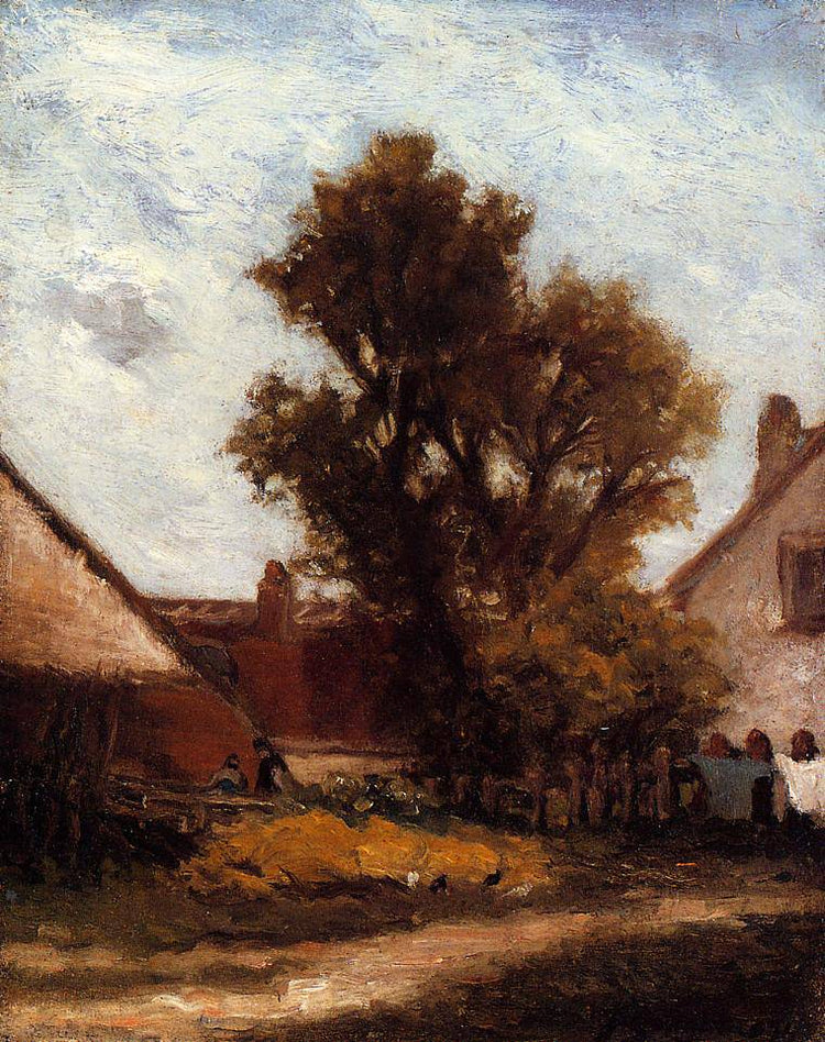 Tree in the farm yard - Paul Gauguin