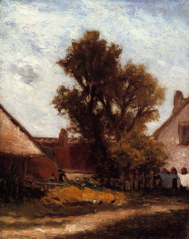 Tree in the farm yard - Paul Gauguin