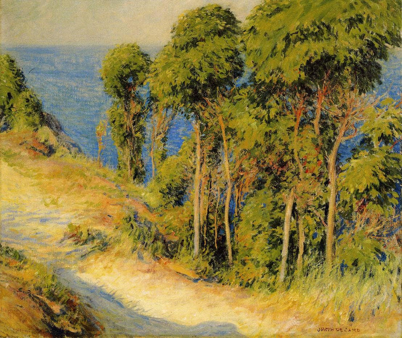 Trees Along the Coast (Road to the Sea) on gallery wrap