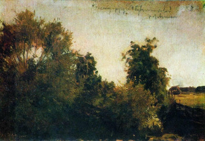 Trees and bushes in study