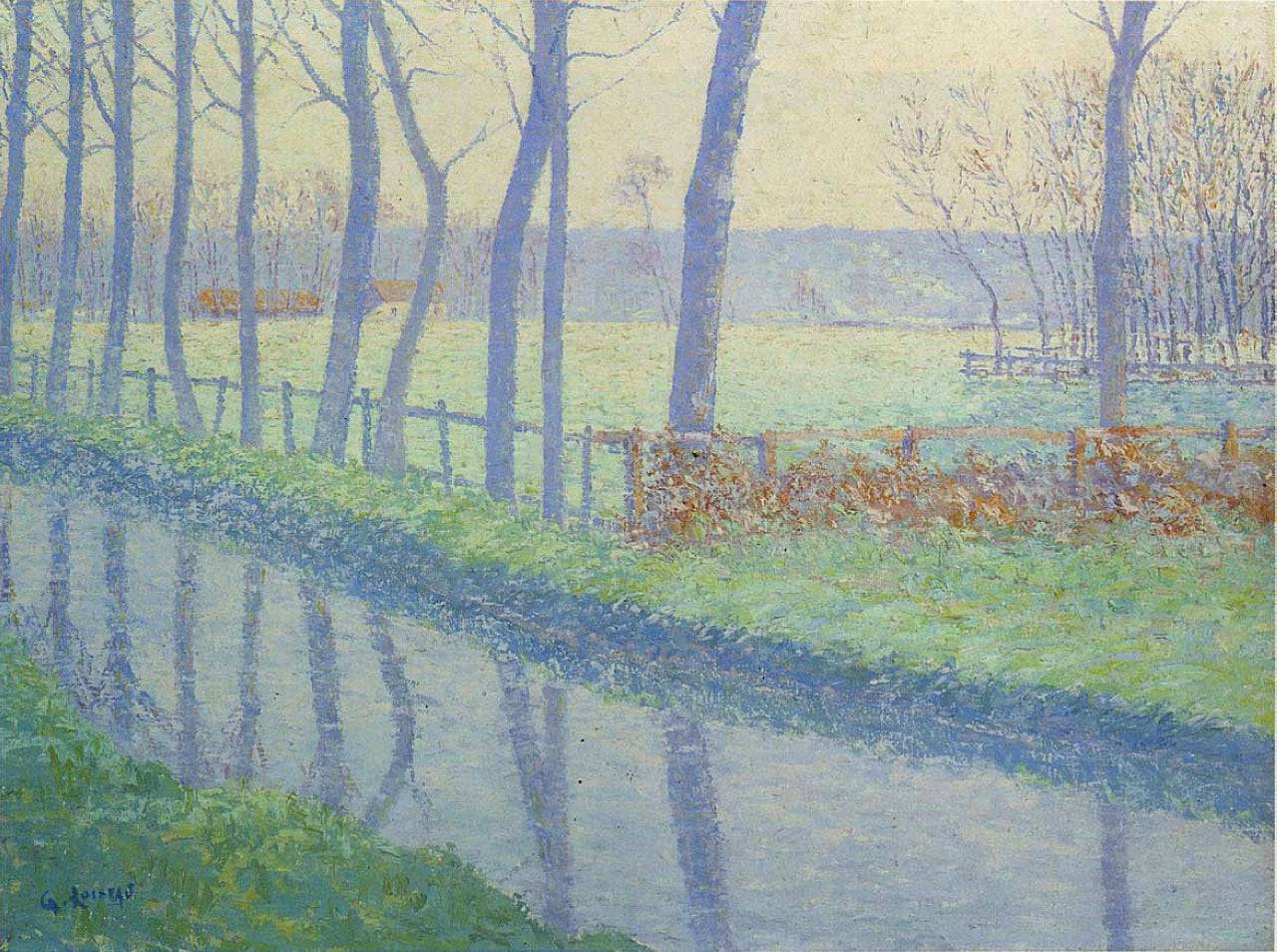 Trees by the River - Gustave Loiseau