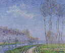 Trees by the River by Gustave Loiseau — seascapes oil painting wall art, Post Impressionism