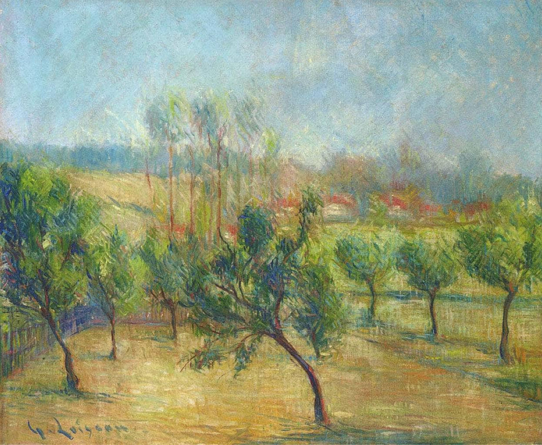 Trees by Gustave Loiseau — hand-painted botanical oil painting reproduction on canvas