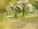 Trees in a Field by Edouard Vuillard — hand-painted botanical oil painting reproduction on canvas