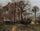 Trees on a Hill, Autumn, Landscape in Louveciennes in kitchen