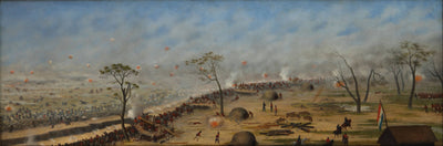 Trench of Curupaytí by Cándido López, oil painting reproduction