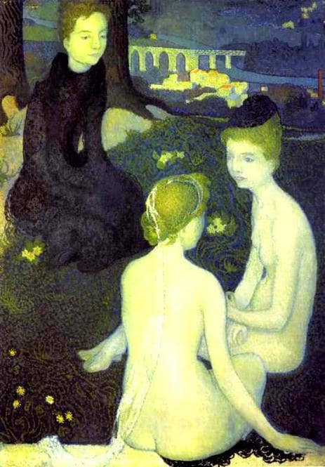 Trinity evening by Maurice Denis — hand-painted abstract oil painting reproduction on canvas