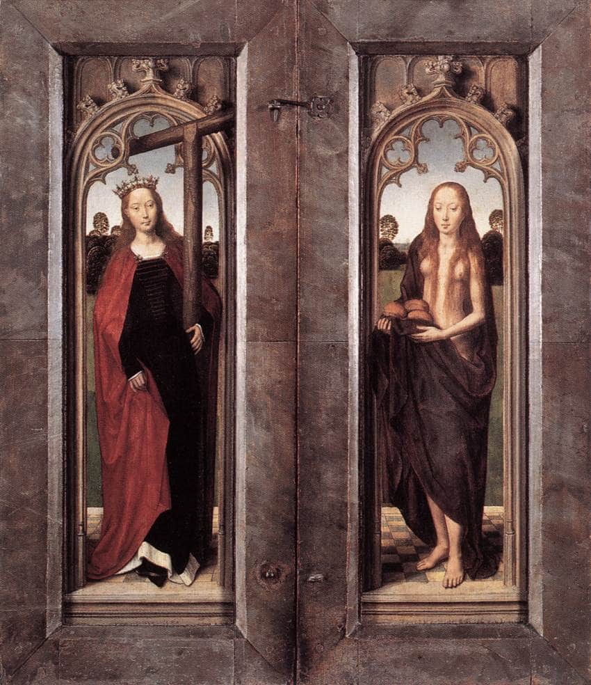 Triptych of Adriaan Reins closed - Hans Memling