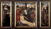 Triptych of Adriaan Reins by Hans Memling — hand-painted cultural oil painting reproduction on canvas