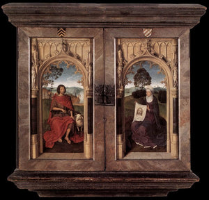 Triptych of Jan Floreins closed - Hans Memling