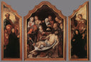 Triptych of the Entombment by Maerten van Heemskerck — hand-painted cultural oil painting reproduction on canvas