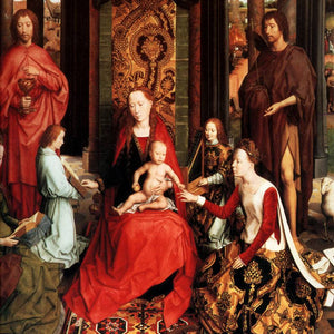 Triptych of the Mystical Marriage of St. Catherine of Alexandria, central panel: Marriage of St. Catherine