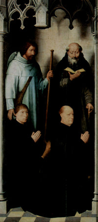 Triptych of the Mystical Marriage of St. Catherine of Alexandria: The Founder Jacob de Kueninc and Anthony Seghers
