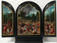 Triptych with Adoration of the Golden Calf