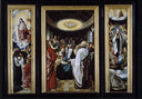 Triptych with Descent of the Holy Spirit by Lucas van Leyden — hand-painted cultural oil painting reproduction on canvas