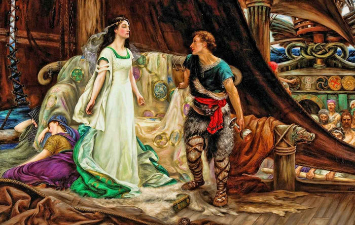 Tristan and Isolde by Herbert James Draper — hand-painted cultural oil painting reproduction on canvas