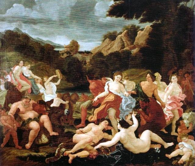 Triumph of Bacchus and Ariadne - Giovanni Battista Gaulli