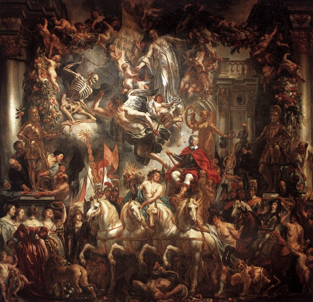 Triumph of Frederik Hendrik by Jacob Jordaens — hand-painted cultural oil painting reproduction on canvas