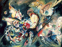 Troubled by Wassily Kandinsky — hand-painted abstract oil painting reproduction on canvas