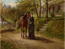 True Companions by Edward Lamson Henry — hand-painted animal oil painting reproduction on canvas