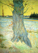 Trunk of an Old Yew Tree by Vincent van Gogh — hand-painted botanical oil painting reproduction on canvas